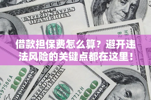 济南借款担保费怎么算？避开违法风险的关键点都在这里！