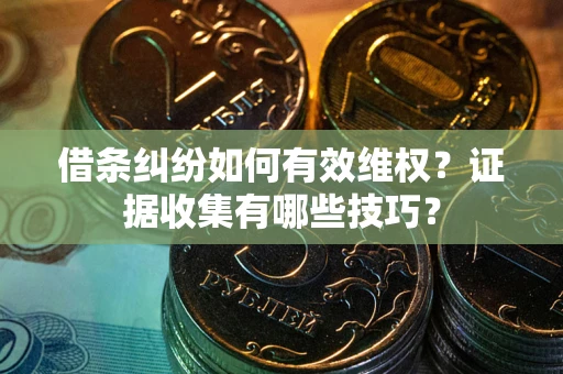 济南借条纠纷如何有效维权？证据收集有哪些技巧？