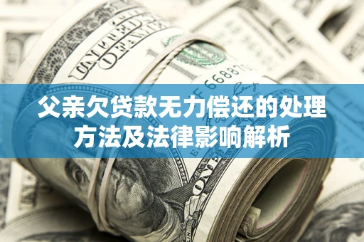 济南父亲欠贷款无力偿还的处理方法及法律影响解析